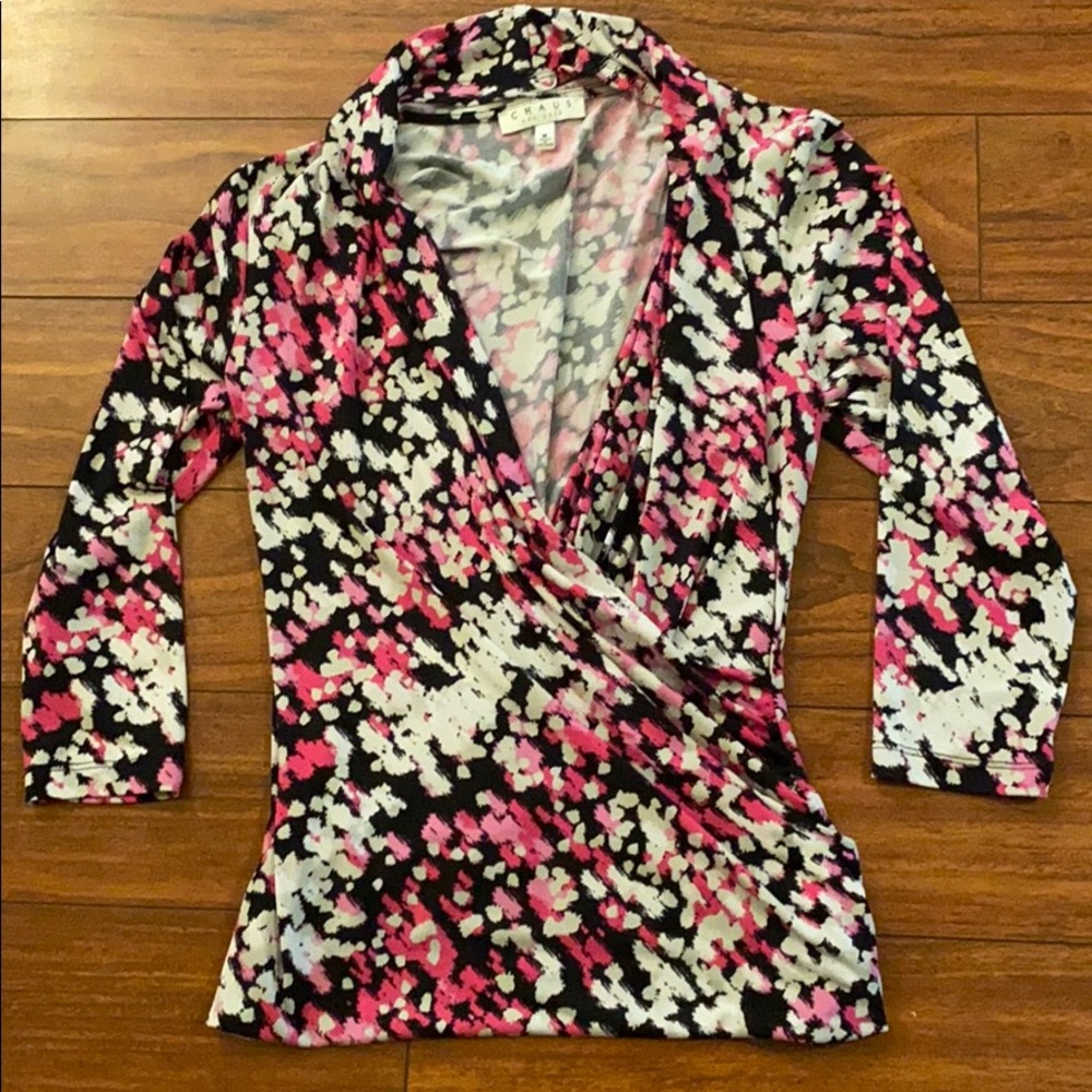Pink & Black Chaus Animal Print Top
